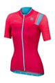 SPORTFUL Rövid ujjú kerékpáros mez - BODYFIT PRO LADY - rózsaszín/türkiz