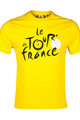 TDF Rövid ujjú kerékpáros póló - - yellow - sárga