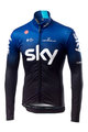 CASTELLI Hosszú ujjú kerékpáros mez - TEAM SKY 2019 WINTER - kék/fekete/fehér