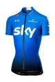 CASTELLI Rövid ujjú kerékpáros mez - TEAM SKY FAN 2019 - világoskék/fehér/fekete