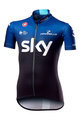 CASTELLI Rövid ujjú kerékpáros mez - TEAM SKY KID 2019  - fekete/fehér/kék