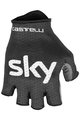 CASTELLI Kerékpáros kesztyű rövid ujjal - TEAM SKY 2019 - kék/fekete