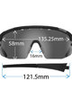 TIFOSI Kerékpáros szemüveg - SLEDGE L INTERCHANGE - kék/fekete