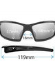 TIFOSI Kerékpáros szemüveg - CAMROCK - fekete/ezüst