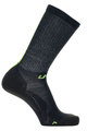 UYN Klasszikus kerékpáros zokni - AERO WINTER  - zöld/fekete