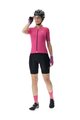 UYN Rövid ujjú kerékpáros mez - LIGHTSPEED LADY - rózsaszín/fekete