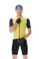 UYN Rövid ujjú kerékpáros mez - BIKING GARDA - sárga/kék