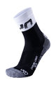 UYN Klasszikus kerékpáros zokni - LIGHT - fekete/fehér/szürke
