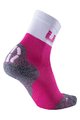 UYN Klasszikus kerékpáros zokni - LIGHT LADY - fehér/szürke/rózsaszín