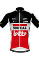 Rövid ujjú kerékpáros mez - LOTTO SOUDAL 2020 - fehér/piros/fekete