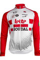 Hosszú ujjú kerékpáros mez nyári - LOTTO SOUDAL 19 SMR - fehér/piros