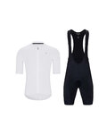 HOLOKOLO Rövid kerékpáros mez rövidnadrággal - AEROLITE - fekete/fehér