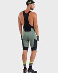 ALÉ Rövid kerékpáros nadrág kantárral - OFF-ROAD GRAVEL STONES CARGO - zöld