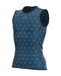 ALÉ Ujjatlan kerékpáros póló - QUARK LESS - kék