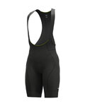 ALÉ Rövid kerékpáros nadrág kantárral - PR-R GREEN SPEED - fekete
