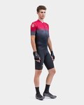 ALÉ Rövid ujjú kerékpáros mez - PR-S GRADIENT - piros/szürke