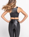 ATHLEEYA legging - COFFEE SHINE - fekete