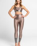 ATHLEEYA legging - COFFEE SHINE - bézs