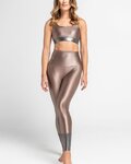 ATHLEEYA legging - COFFEE SHINE - bézs