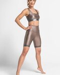 ATHLEEYA legging - COFFEE BIKER SHINE - bézs