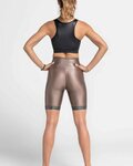 ATHLEEYA legging - COFFEE BIKER SHINE - bézs