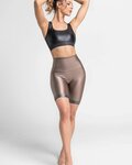 ATHLEEYA legging - COFFEE BIKER SHINE - bézs