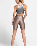 ATHLEEYA legging - COFFEE BIKER SHINE - bézs