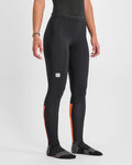 SPORTFUL legging - CARDIO TECH PROTECTED W - fekete/narancssárga