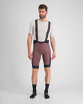 SPORTFUL Rövid kerékpáros nadrág kantárral - SUPERGIARA - bordó