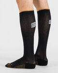 SPORTFUL Kerékpáros térd zokni - RECOVERY - fekete