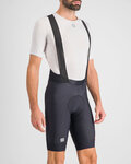 SPORTFUL Rövid kerékpáros nadrág kantárral - FIANDRE NORAIN PRO - fekete