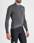 SPORTFUL Hosszú ujjú kerékpáros mez - MONOCROM THERMAL - antracit