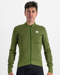 SPORTFUL Hosszú ujjú kerékpáros mez - MONOCROM THERMAL - zöld