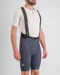 SPORTFUL Rövid kerékpáros nadrág kantárral - BODYFIT PRO - kék