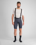 SPORTFUL Rövid kerékpáros nadrág kantárral - BODYFIT PRO - kék