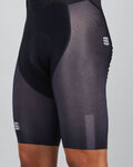 SPORTFUL Rövid kerékpáros nadrág kantárral - BODYFIT PRO AIR - fekete