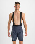 SPORTFUL Rövid kerékpáros nadrág kantárral - BODYFIT PRO AIR - kék