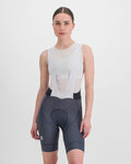 SPORTFUL Rövid kerékpáros nadrág kantárral - BODYFIT - kék