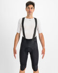 SPORTFUL Rövid kerékpáros nadrág kantárral - BODYFIT PRO THERMAL - fekete