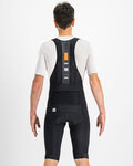 SPORTFUL Rövid kerékpáros nadrág kantárral - BODYFIT PRO THERMAL - fekete