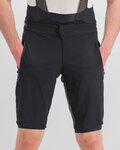 SPORTFUL Rövid kerékpáros nadrág kantár nélkül - SUPERGIARA - fekete