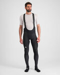 SPORTFUL Hosszú kerékpáros nadrág kantárral - TOTAL COMFORT - fekete