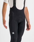 SPORTFUL Hosszú kerékpáros nadrág kantárral - TOTAL COMFORT - fekete