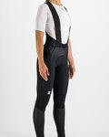 SPORTFUL Hosszú kerékpáros nadrág kantárral - BODYFIT PRO - fekete