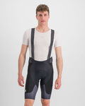 SPORTFUL Rövid kerékpáros nadrág kantárral - SHIELD - fekete
