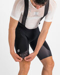 SPORTFUL Rövid kerékpáros nadrág kantárral - SHIELD - fekete