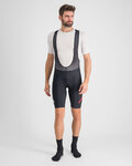 SPORTFUL Rövid kerékpáros nadrág kantárral - FIANDRE PRO LIGHT - fekete