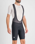 SPORTFUL Rövid kerékpáros nadrág kantárral - FIANDRE PRO LIGHT - fekete