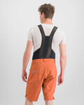 SPORTFUL Rövid kerékpáros nadrág kantár nélkül - CLIFF GIARA - narancssárga