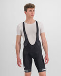 SPORTFUL Rövid kerékpáros nadrág kantárral - NEO - fekete/fehér